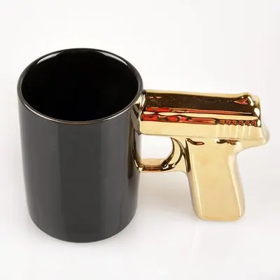 Новинка пистолет керамическая кофейная чашка чайная чашка домашняя офисная кружка уникальный подарок индивидуальная молочная чашка для завтрака кружка для сока 5ZDZ428 - Цвет: D