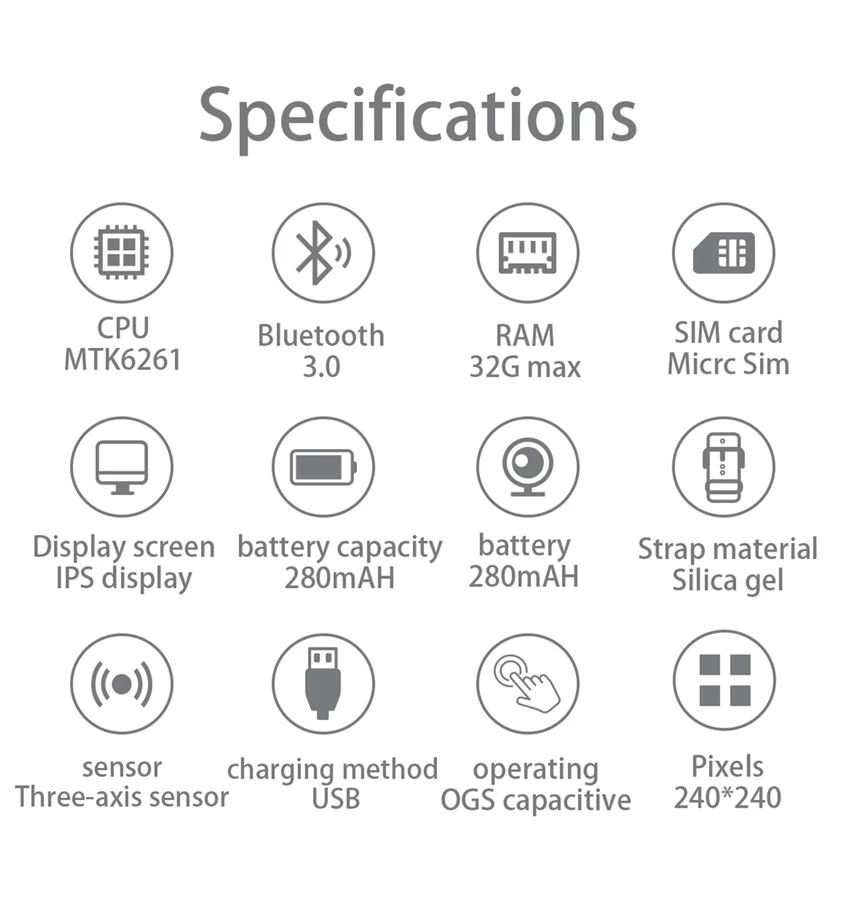 Круглые Смарт-часы с поддержкой sim-карты, камеры, шагомера, Bluetooth, умные часы, Push Message, фитнес-трекер для IOS, Android, телефона