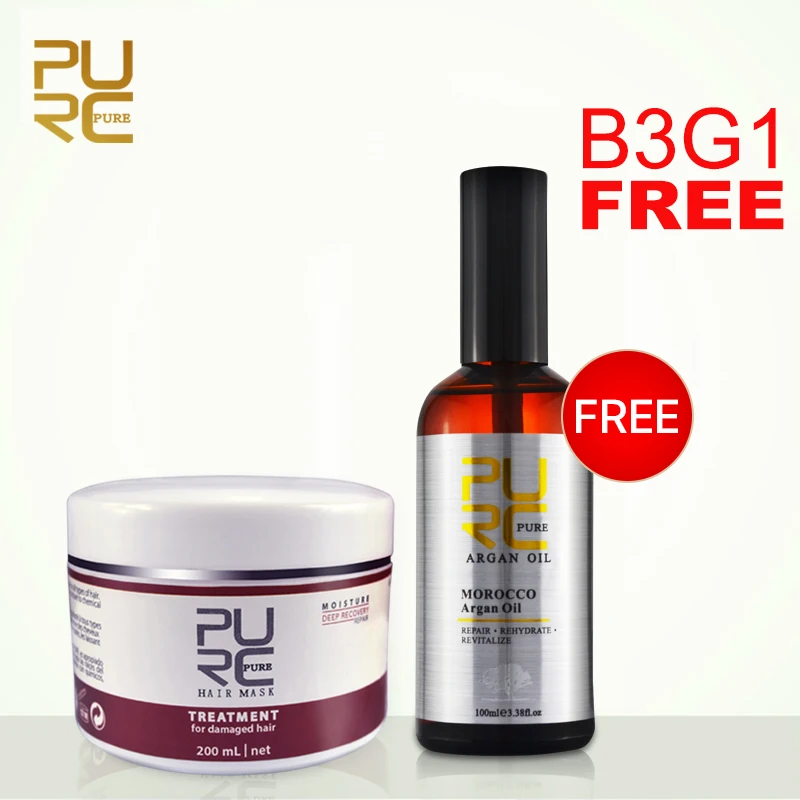 Buy 3pcs Get 1pcs Free Purc Natural Hair Care Products Deep Repair
