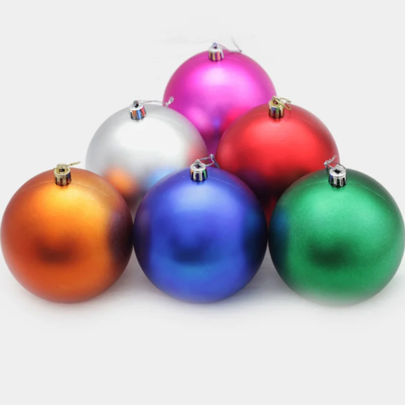 

6pcs/lot Matte Christmas Balls 10cm Christmas Decoration Decorations Penda Gift Natal Christmas Ornament Navidad 7 COLORS