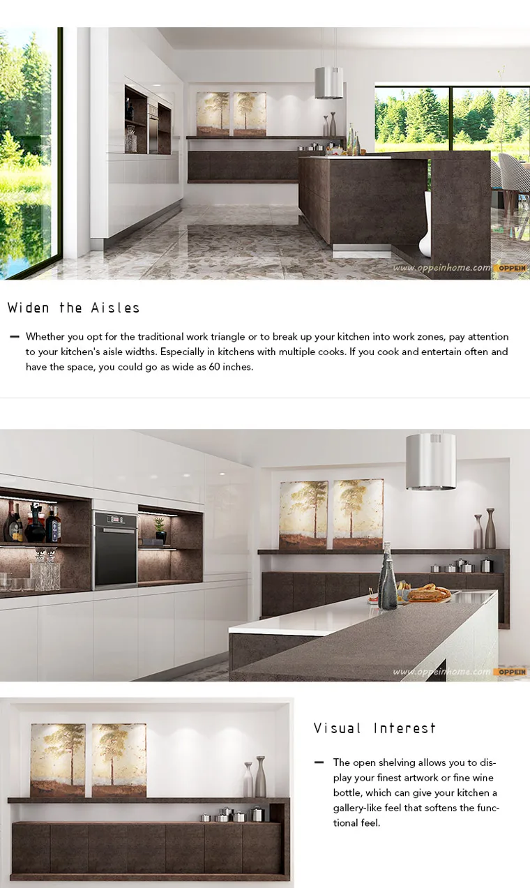 Modern Luxury Wooden Kitchen Cabinet with Natural Sintered Surface Island-2