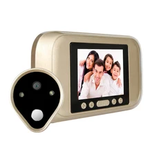 3,2 дюймовый ЖК-цветной дисплей 720 P видео рекордер камера безопасности использование для дома дверной глазок Дверь колокольчик домофон системы