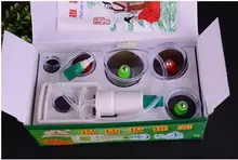 Hot Selling Chinese Great Medical Body Healthy Care 6Cups Kit Cupping Therapy Cups FREE SHIPPING