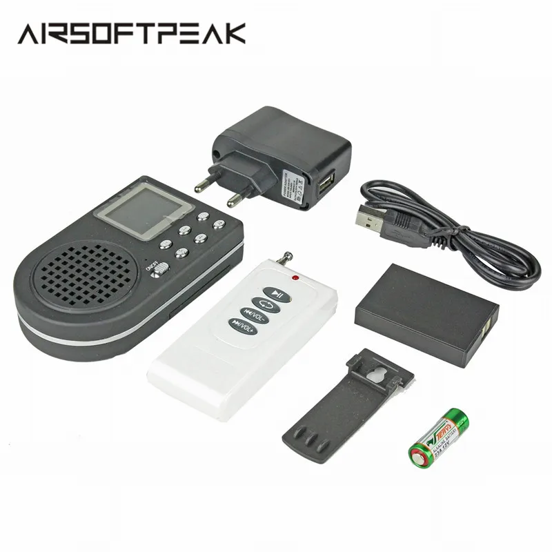 Outdoor Hunting Birds Caller Decoy Molle MP3 Player Birds Loudspeak Digital LCD Screen Singing Device Amplifier Remote Control