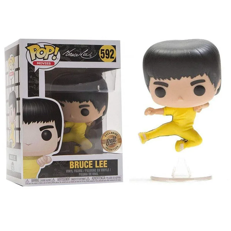 

FUNKO POP 10cm Vinyl Figure 592# Bruce Lee Jump Kick Collection Action Figure Toys Model Vinyl Doll Toys for Children