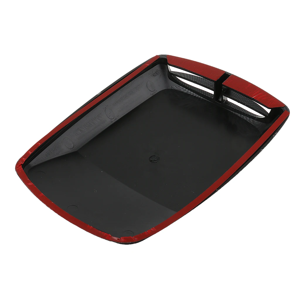1 Pcs Universal Car Hood Decor Decorative Air Flow Intake Scoop Turbo Bonnet Vent Cover ABS Plastic 12.8*9.8*2 Inch Car Styling