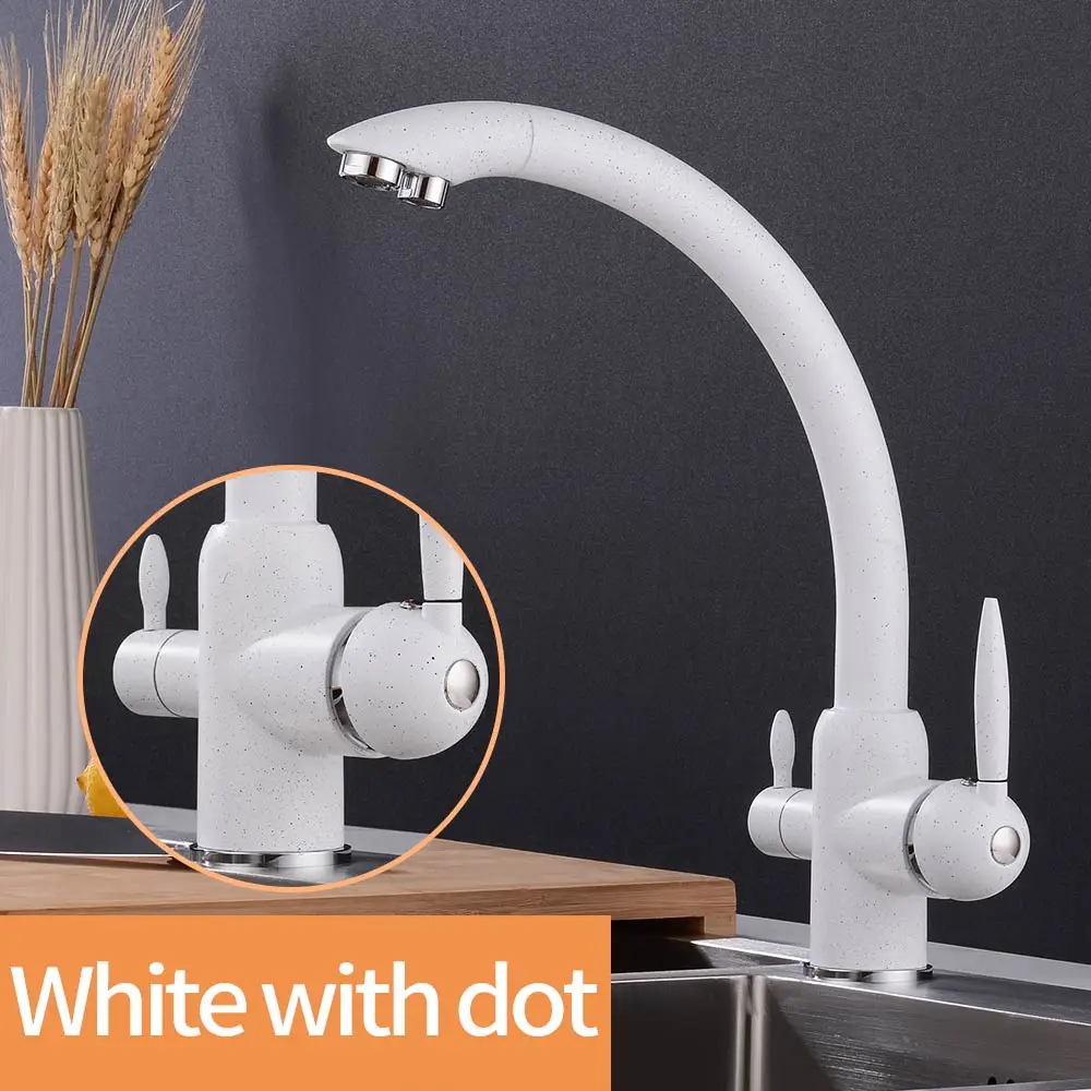 White with dot