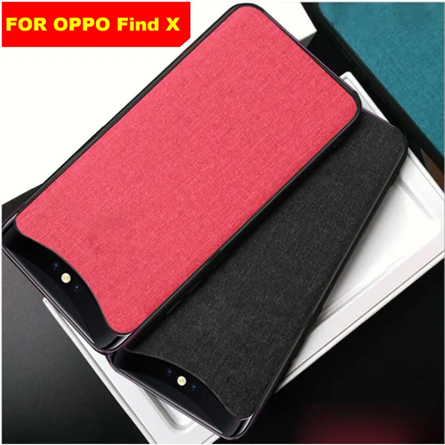 

For OPPO find X Case Luxury Soft Silicone+fabric Skin Protective Back Cover