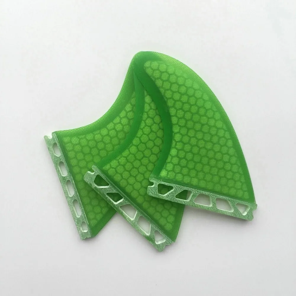 G3 Размер будущее основные ячеистые материалы из стекловолокна части доски для серфинга плавники - Цвет: Зеленый