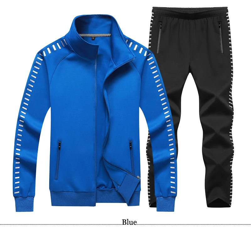 Новые костюмы Для мужчин комплект верхней одежды толстовки + брюки костюм весна Толстовка спортивная одежда комплект мужское худи