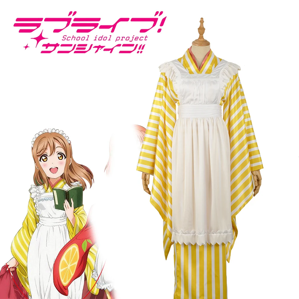 LoveLive! Солнце! Aqours много ханамару кимоно Косплэй костюм Хэллоуин равномерное