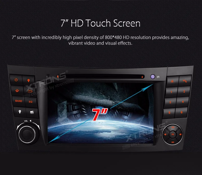 Top 7" Double 2 Din Car DVD Radio GPS Navi Fit For Mercedes-Benz G-W463 CLS-500 E-W211 E-280 Auto Video Player CANbus Audio Stereo 11
