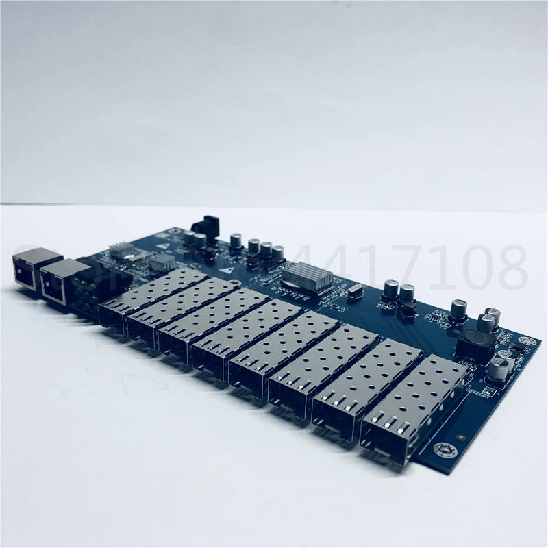 Плата PCBA Gigabit Ethernet коммутатор волоконно оптический медиа конвертер 8 * SFP и 2 RJ45