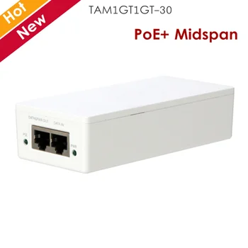 

Original Dahua Single port 802.3at PoE+ Midspan IP Accessories deploy IP camera wireless AP or VoIP phone TAM1GT1GT-30