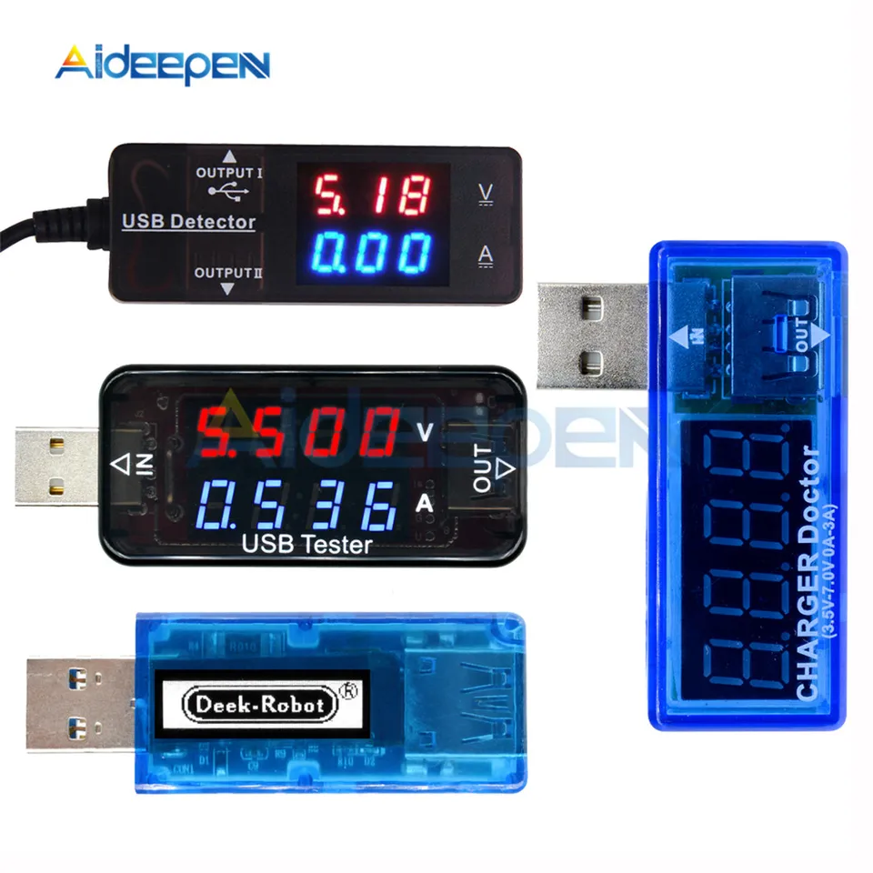 USB Charger Doctor Current Voltage Detector Battery Z0F4 Voltmeter Ammete O1W6