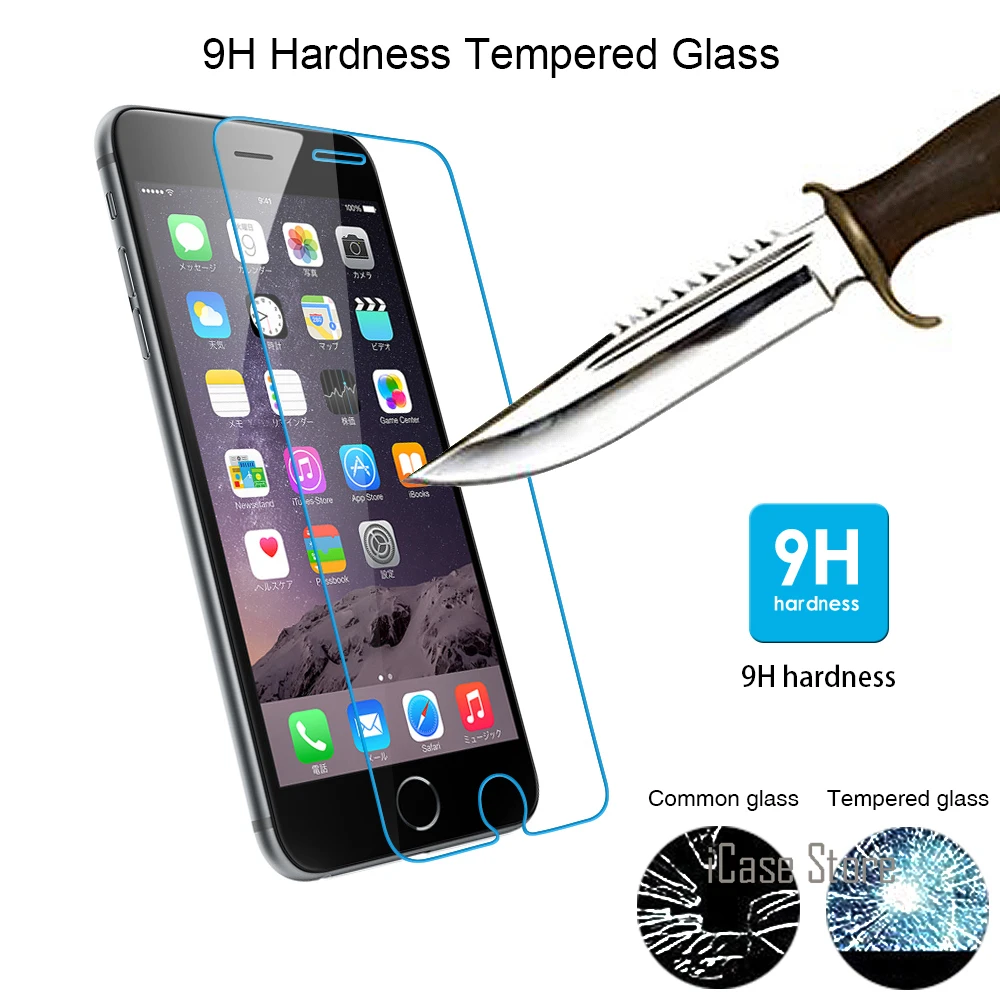 9 H взрывозащищенное Премиум Закаленное стекло для iPhone 4 4S 5 SE 5s 5C 6 S Plus 6splus 7