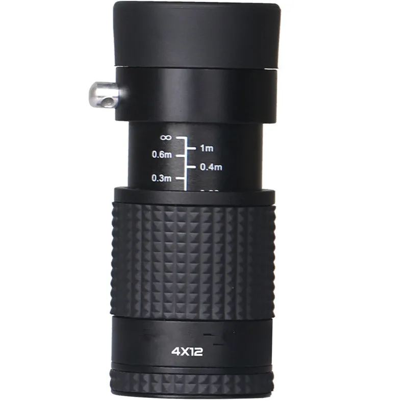 

4x12 Monocular Telescope Sports Camping Hunting Outdoor Optics Travel Binoculars Powerful Luneta Telescopio Teleskop