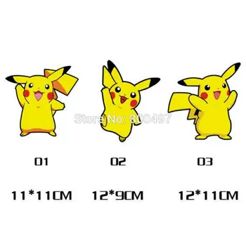 

Car Styling Lovely Cartoon Animal Pet Pikachu Pokemon Sticker Decals for Toyota Peugeot Fiesta Opel Chevrolet VW Ford Lada Honda