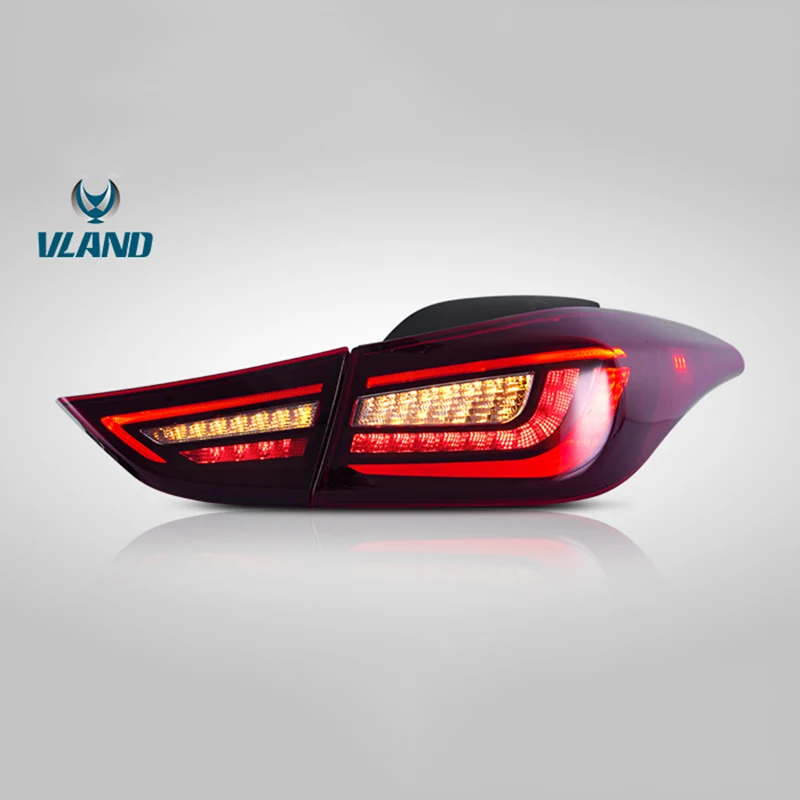 

Vland Factory Car Accessories Tail Lamp for Hyundai Elantra 2011-2016 LED Tail Light Plug and Play Design