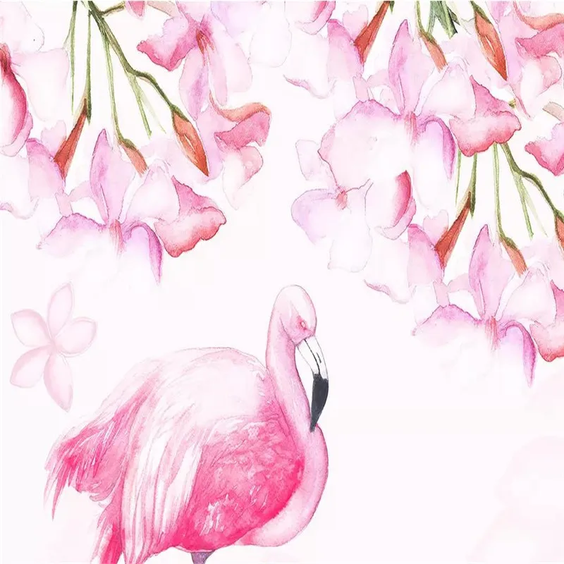 Simple hand-painted flowers and birds background wall professional production murals wholesale wallpaper mural poster photo wall Simple hand-painted flowers and birds background wall professional production murals wholesale wallpaper mural poster photo wall