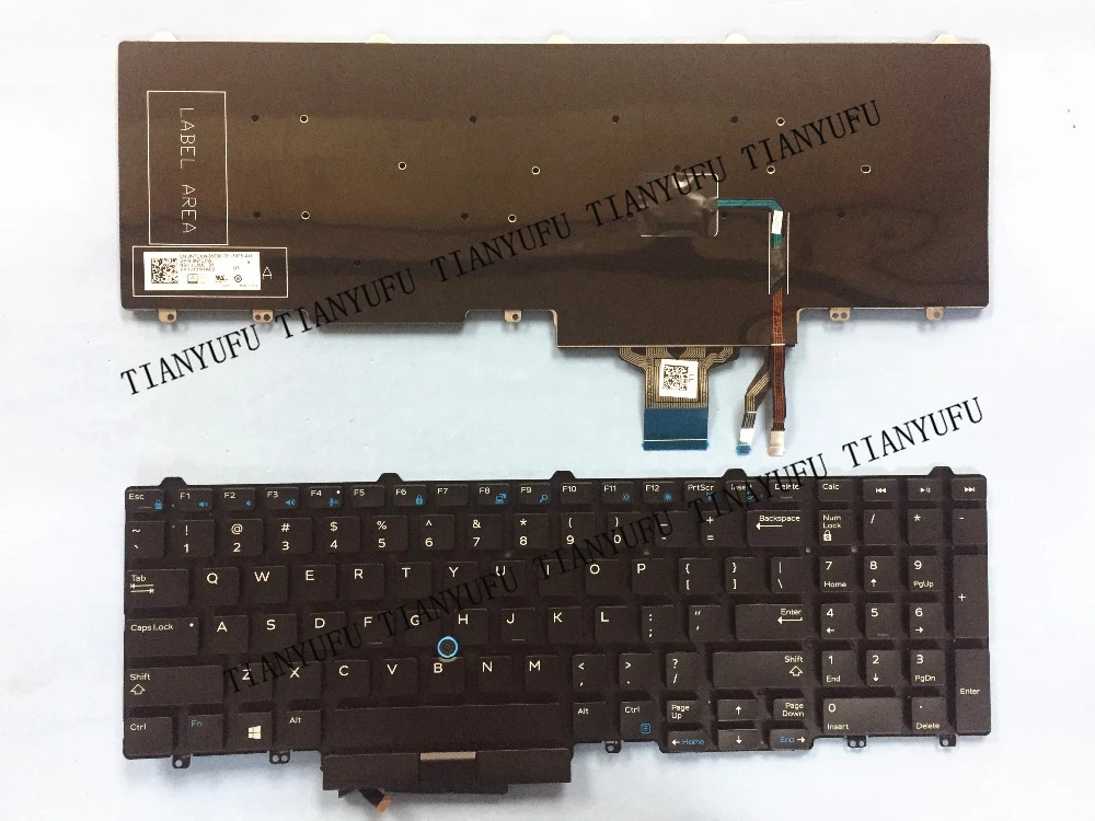 English New E5550 Keyboard For Dell Latitude E5550 E5570 Us Black Laptop Keyboard Replacement Keyboards Aliexpress