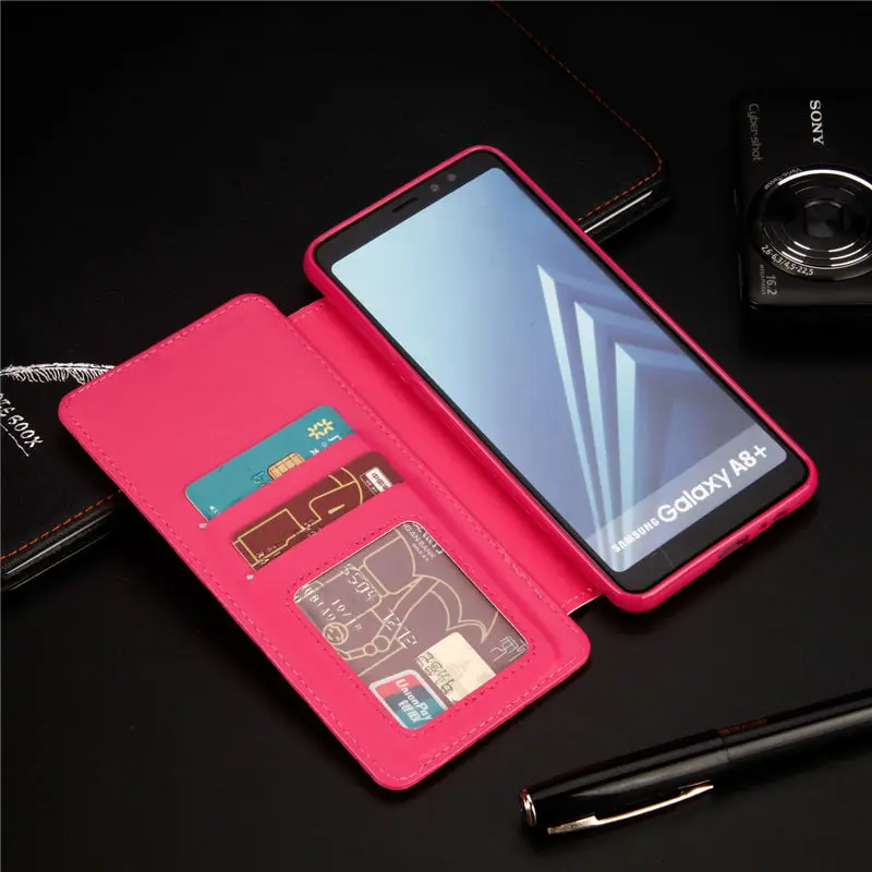 BELIAL Phone Cases for Samsung Galaxy A8 2018 Case Wallet Card Luxury Flip Cover for Samsung A8 2018 Case Leather Bling Diamond (10)