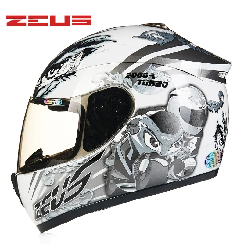 M-XXXL ZEUS мотоциклетные шлемы с полным лицом Мотоцикл ECE DOT ABS шлем с антибликовым покрытием торможение верхняя Защитная Экипировка, шлемы - Цвет: 1