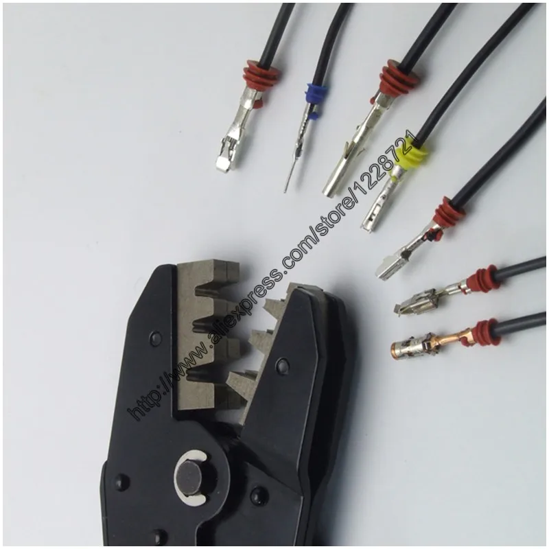 Automotive 9005H Sealed Terminal Ratchet Crimping Tool/Pliers Crimps with Wire seal Waterproof