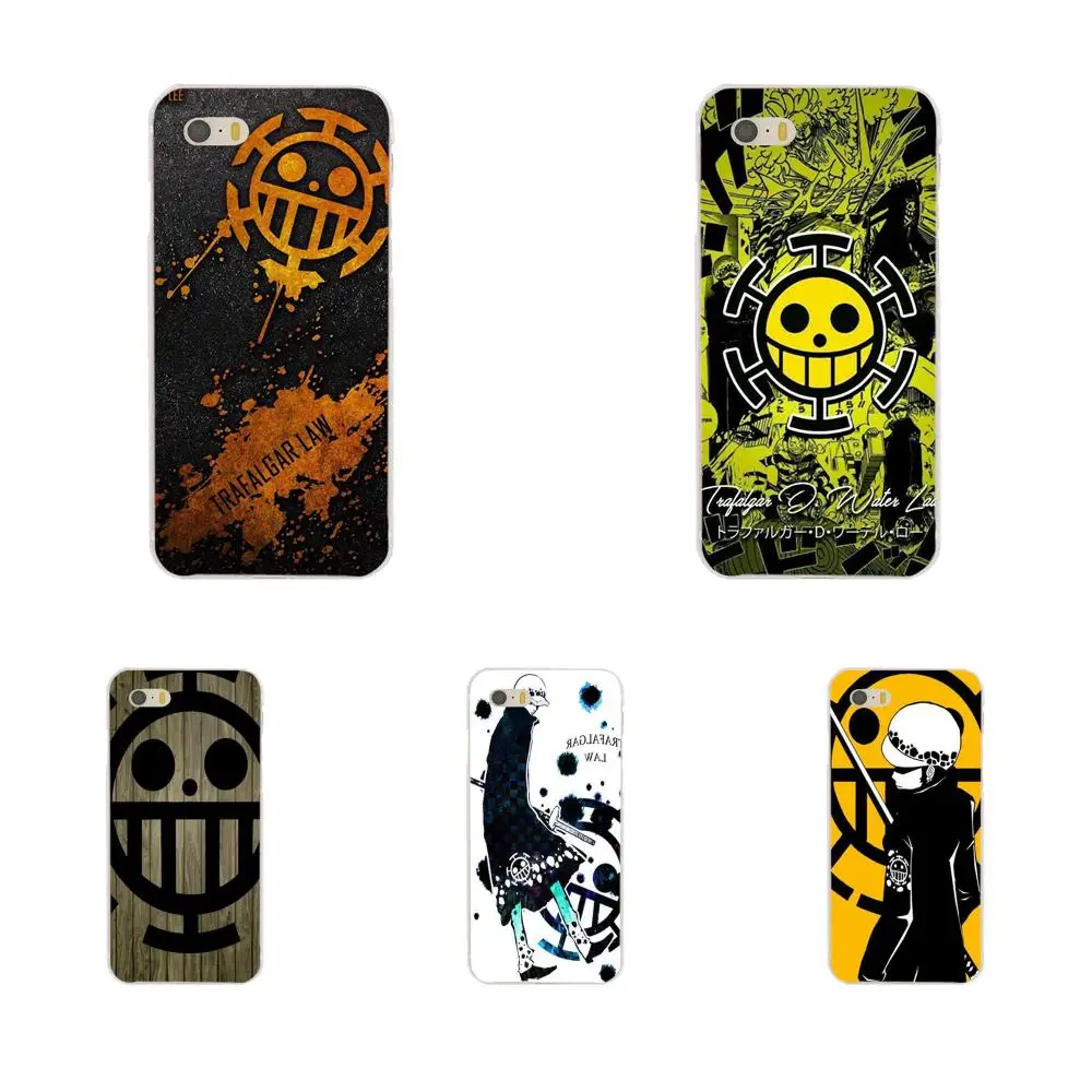

One Piece Trafalgar Law Pirate Flag Soft Print Capa For Samsung Galaxy Note 2 3 4 5 8 9 S3 S4 S5 S6 S7 S8 S9 mini Edge Plus