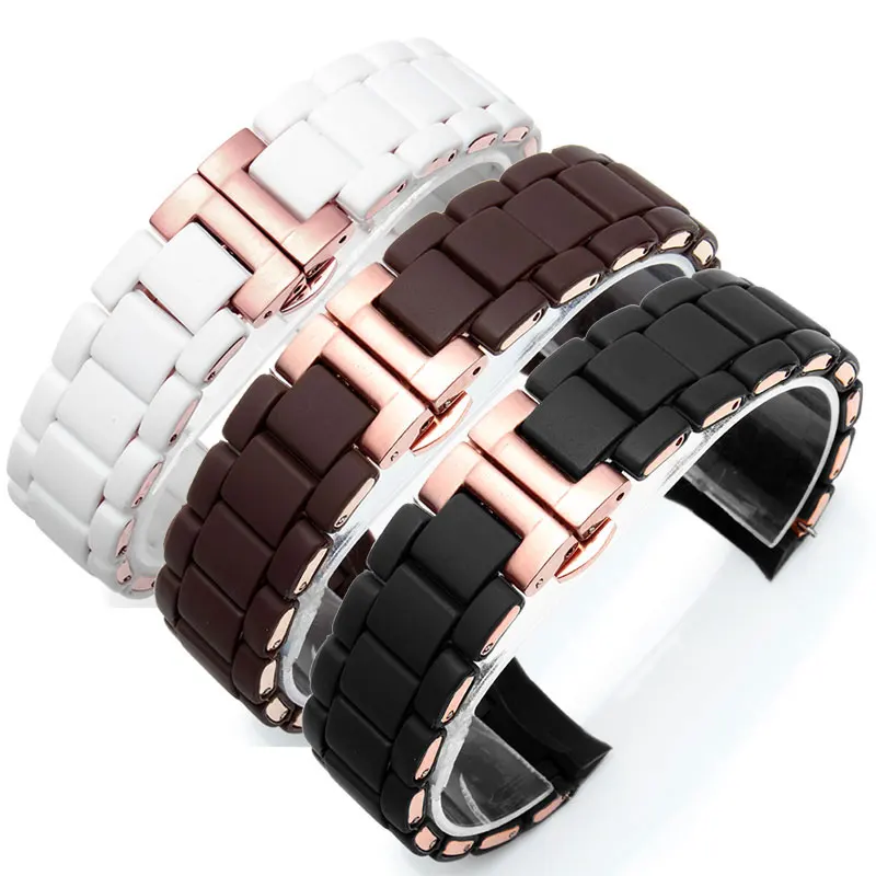 

Rubber Silicone WatchBand for Armani AR5905 AR5920 AR5858 AR5921 AR506 AR5890 AR5868 Sport Watch Strap Butterfly Buckle 20mm23mm