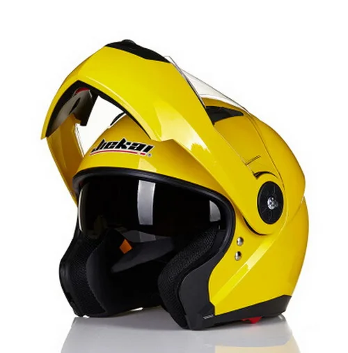 Модель года; стиль JIEKAI открытым лицом мотоциклетный шлем JK115 с передвижной заневеской перед лицом мотоцикл шлем изготовлен из ABS имеют 7 видов colorsize M, L, XL - Цвет: Yellow