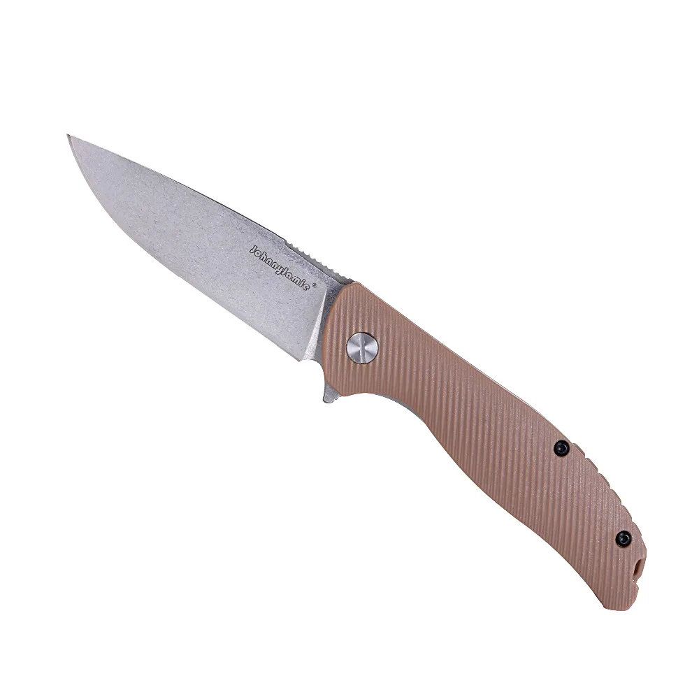 

JohnnyJamie Brand Speedball EDC Pocket Knife Folding Stonewashed Blade 420 Stainless Steel Camping Outdoor Knifes Cutlery Tools