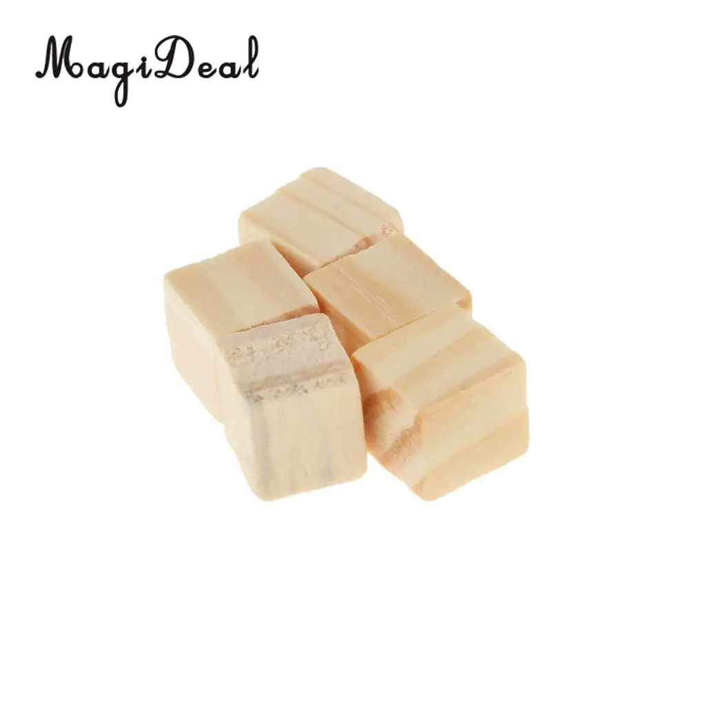 MagiDeal High Quality 50Pcs Wooden Square Tiles for Crafts Wood Family Fun Board Games Great Crafting Accessory Children Gifts