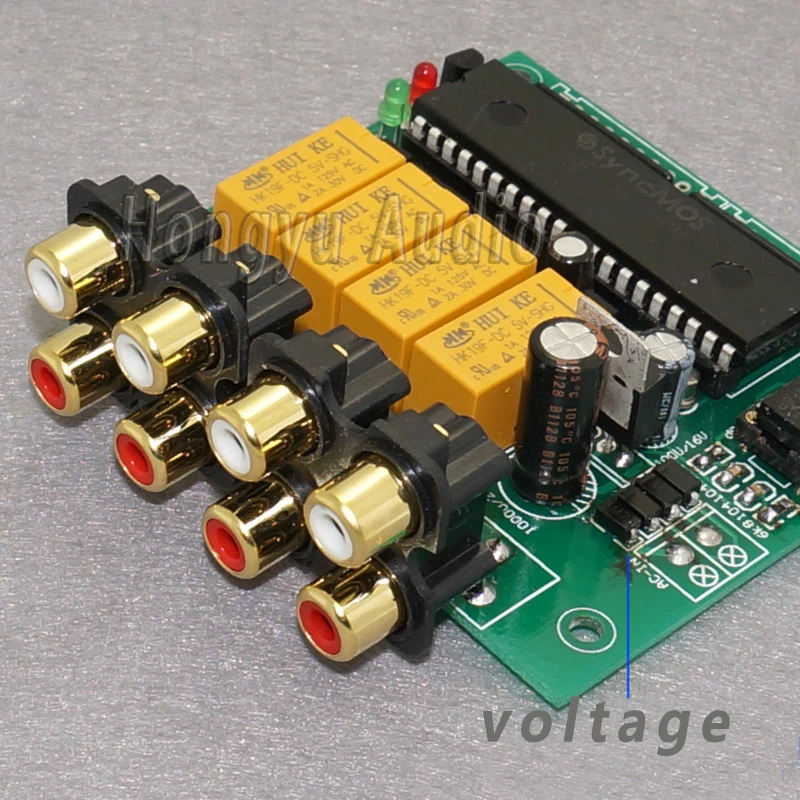 

Intelligent 4-channel audio source automatic input selection board