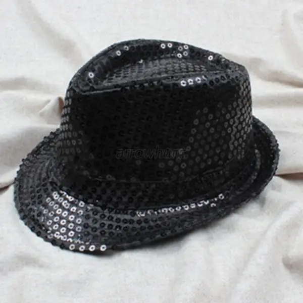 Детская шапка для мальчиков и девочек, шапка для взрослых шляпа с блестками джаз шляпа популярная Трилби топ на плоской подошве Топпер PY1 - Цвет: For Child
