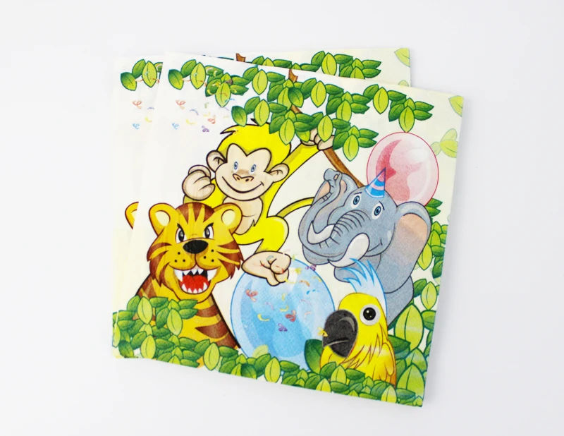 20pcs Lion King Theme Party Paper Napkin Paper Tissue For Kids
