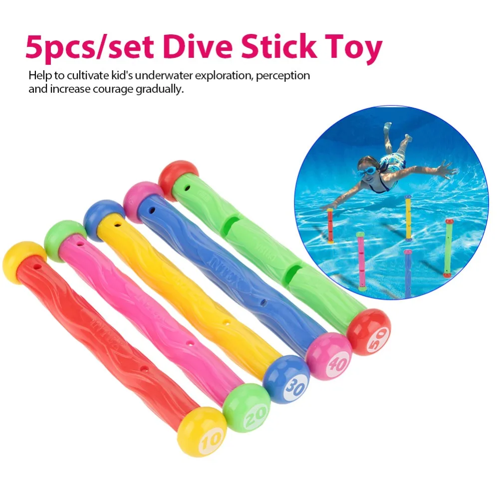 5pcs/set Diving Swimming Pool Toy Play Sticks Funny Children Kids