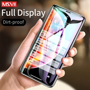 

MSVII Screen Film for iPhone X Screen Protector Glass Full Covered for iPhone XsMax Tempered Glass Support Face ID for iPhone XR