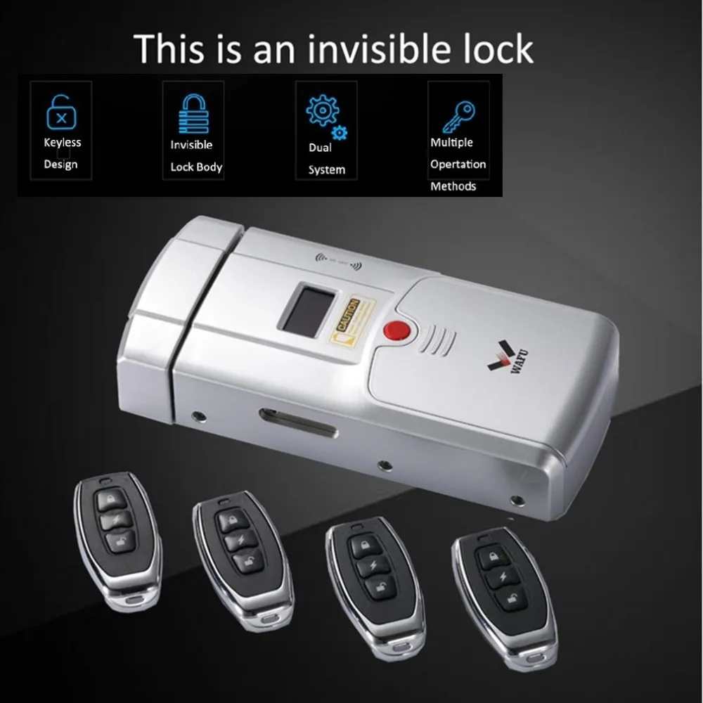 

Smart Lock HF-011A Bluetooth Enabled Fingerprint and Touchscreen Keyless Smart Lock Deadbolt with Built-In Alarm New hot