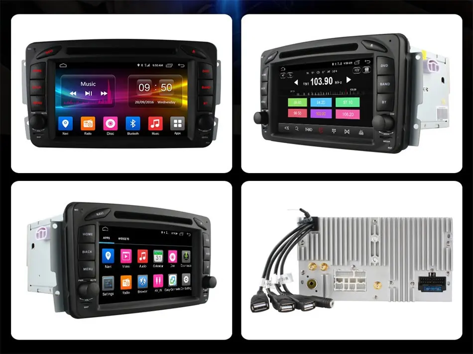 Perfect 4G SIM LTE Android 6.0 Octa 8 Core Car DVD Player GPS For Mercedes W209 W203 W168 M ML W163 W463 Viano W639 Vito Vaneo 32G ROM 20