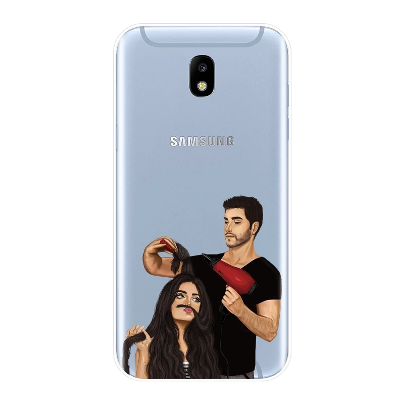 Мягкий чехол для телефона из силикона Samsung Galaxy J3 J5 J7 2015 2016 2017 пара задней части