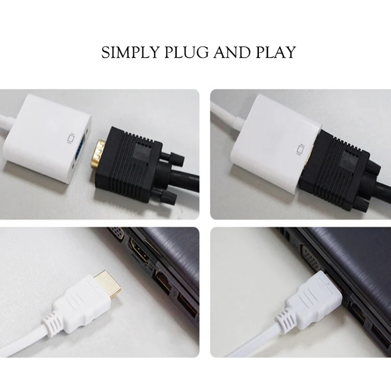 1080P HDMI к VGA адаптер конвертер Папа мама кабель Разъем для ПК ноутбука планшета ПК| |