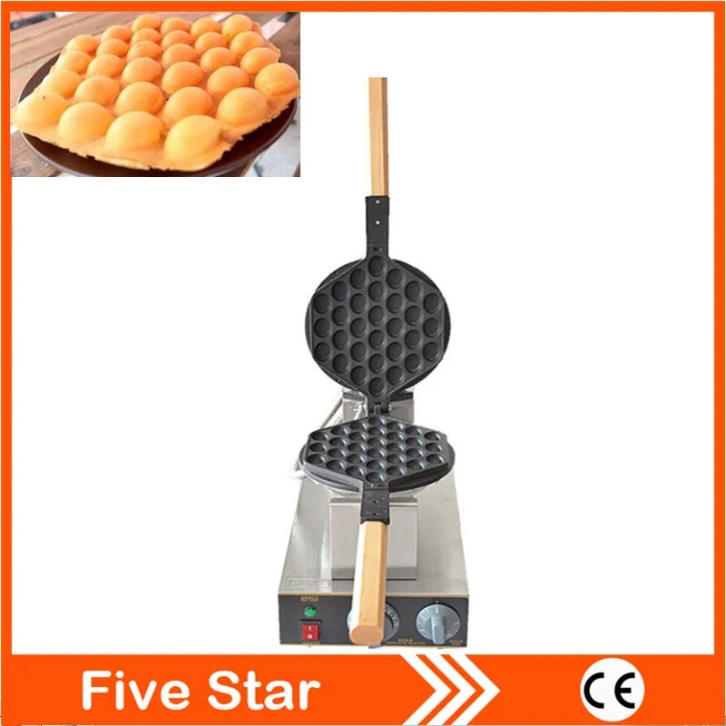 Stainless Steel Egg Waffle Machine Electric Eggettes Egg Waffle Maker