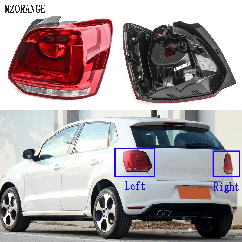 

MZORANGE Rear Car light For VW For Polo 6R Hatchback 2009 2010 2011 2012 2013 2014 New Rear Light Tail Light Brake Left/Right
