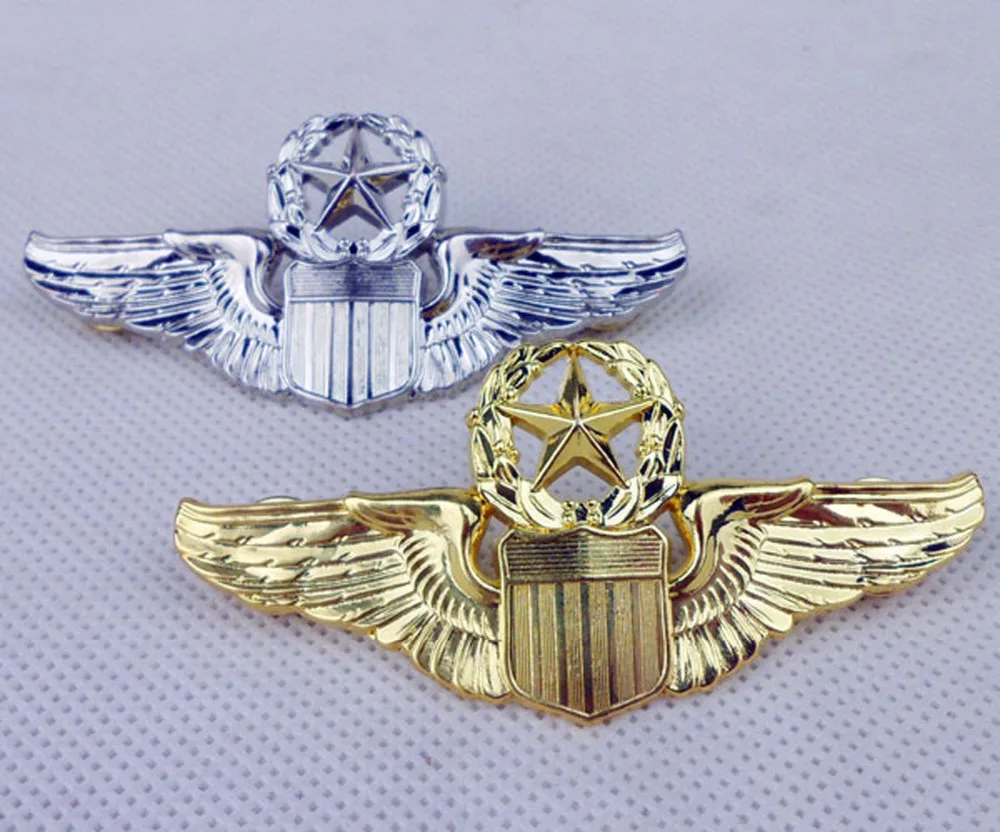 ВВС США мастер солнцезащитные очки-авиаторы значок на булавке Insignia WINGS-World
