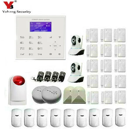 

Yobang Security WIFI GSM 2G Alarm Systems Security Home GSM Alarm System APP Control Wired alarm Pet Immune Detector Diy Kit