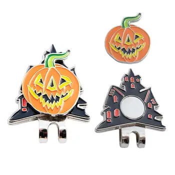 

2 Pcs Golf Hat Cap Clip Marker Golf Accessories Pumpkin Christmas Tree Patterns Clip On Golf Supplies Accessories