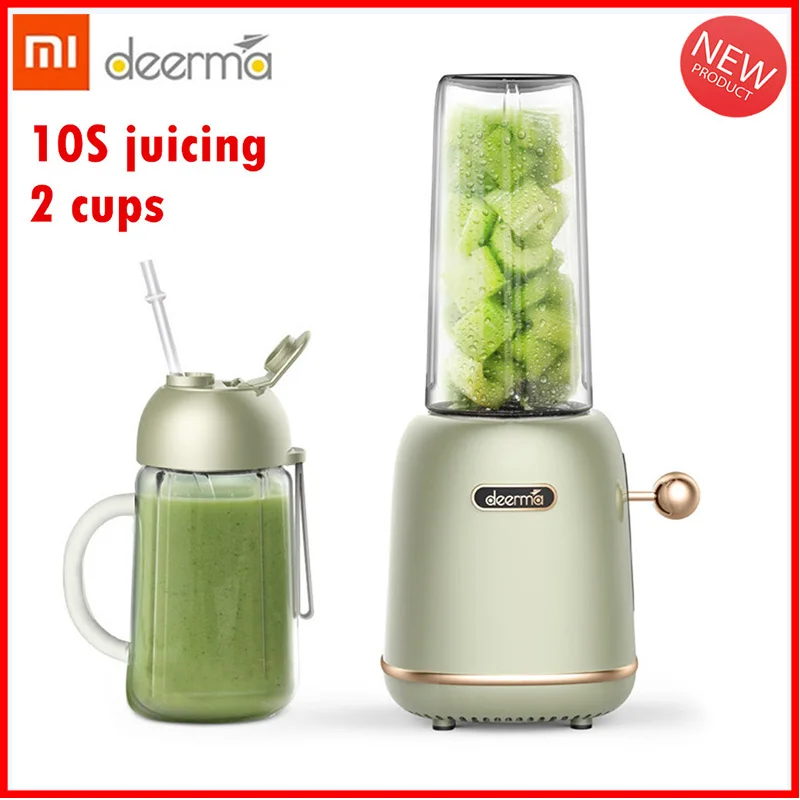 

New Xiaomi Deerma Electric Juicer Blender 500ML Multifunctional Portable Fruit Vegetable Juice Cup Mixer Smoothies Baby Food