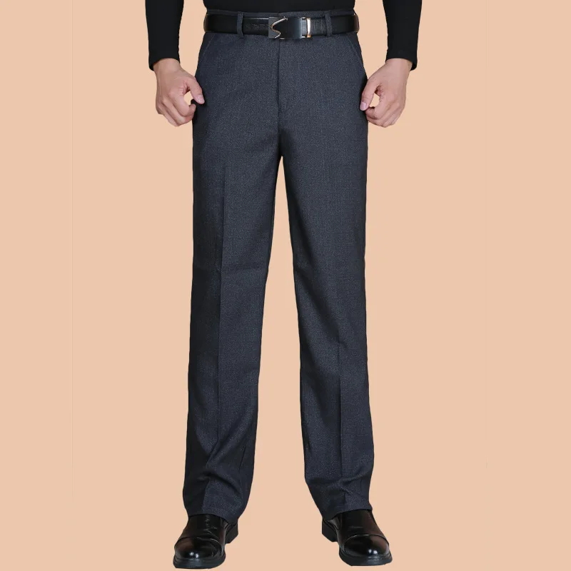 Tanie Moda męska spodnie wizytowe wiosna jesień klasyczny biznes Plus rozmiar 20-40 proste sklep