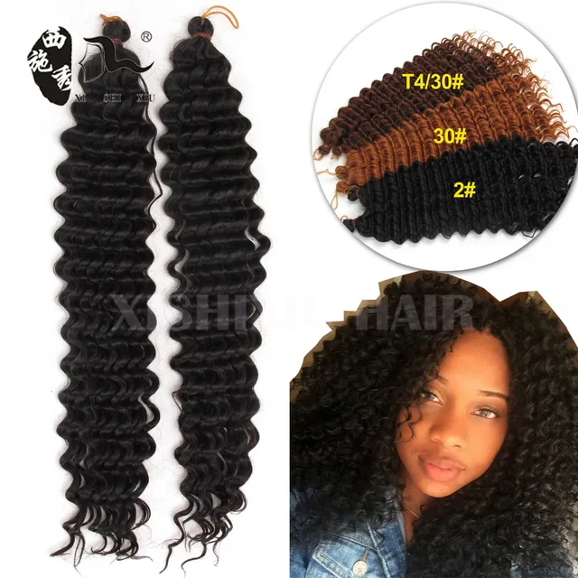 Pre Looped Freetress Hair Synthetic Crochet Braids Water Wave Pre Looped Freetress Hair Synthetic Crochet Braids Water Wave Latch Hook Curly Weaves
